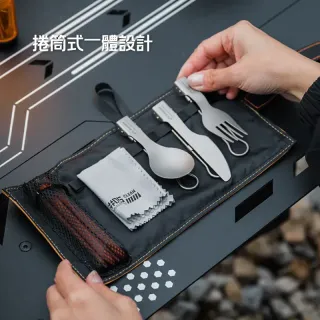 ست قاشق، چنگال، چاقو و چاپستیک تیتانیومی شاین تریپ مدل A589