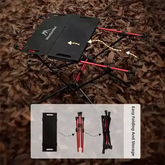 میز شیشه ای تاشو کمپینگ ماونتین هایکر مدل SZK728