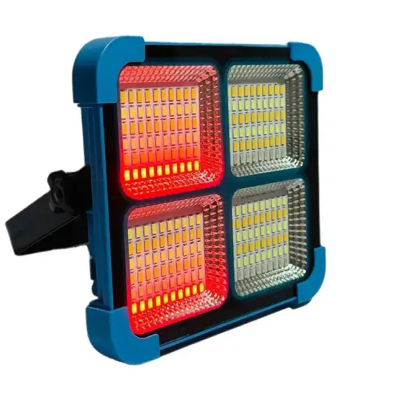 چراغ پروژکتور شارژی خورشیدی زینگارو مدل KM-730