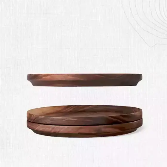 بشقاب چوب گردو نیچرهایک مدل NH21SJ005