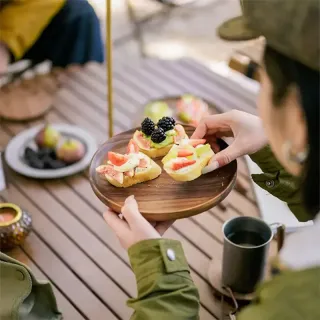 بشقاب چوب گردو نیچرهایک مدل NH21SJ005