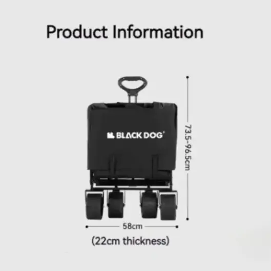 چرخ دستی تاشو بلک داگ مدل CBD2450JJ035