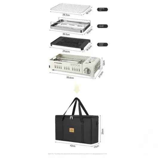 اجاق گاز چند منظوره بای ژو نیچرهایک مدل CNK2450CF033