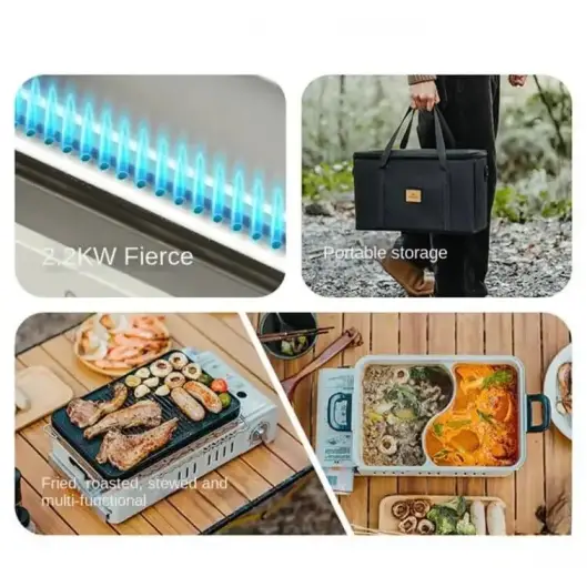 اجاق گاز چند منظوره بای ژو نیچرهایک مدل CNK2450CF033