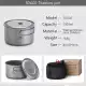 قابلمه تیتانیوم نیچرهایک مدل NH18T202-B