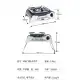 اجاق گاز کمپینگ پایه دار بی آر اس BRS مدل BRS-K001