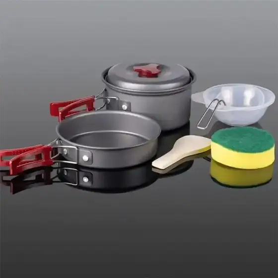 ست قابلمه مسافرتی 1 تا 2 نفره بی آر اس BRS51 مدل BRS-1