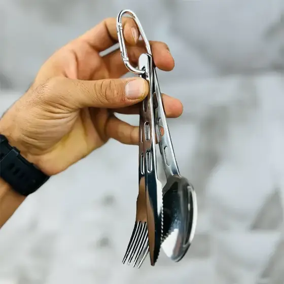 ست قاشق، چنگال و کارد استیل بلک دیر